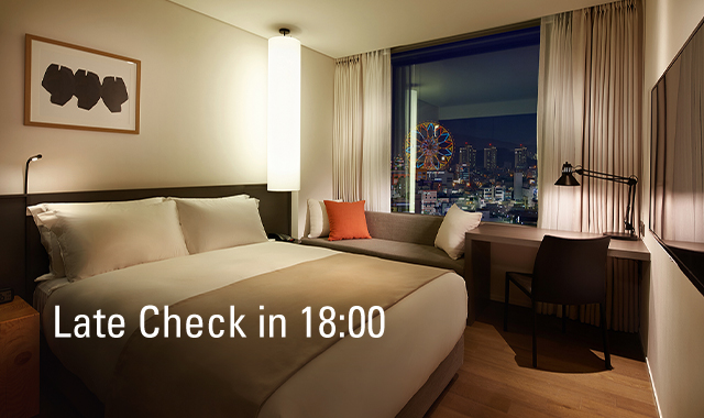 LATE CHECK IN 18:00