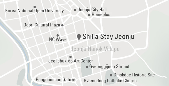 Shilla Stay Jeonju map