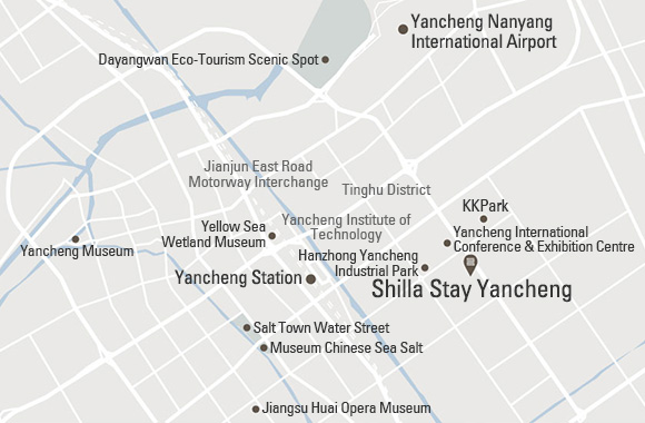 신라스테이 옌청 지도